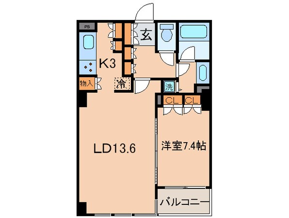 エンブレムコ－ト明石町の物件間取画像